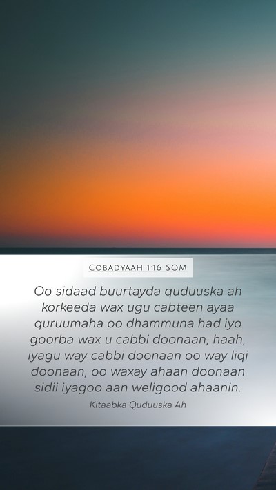 Cobadyaah 1:16 SOM Bible Verse Image