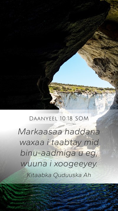 Daanyeel 10:18 SOM Bible Verse Image
