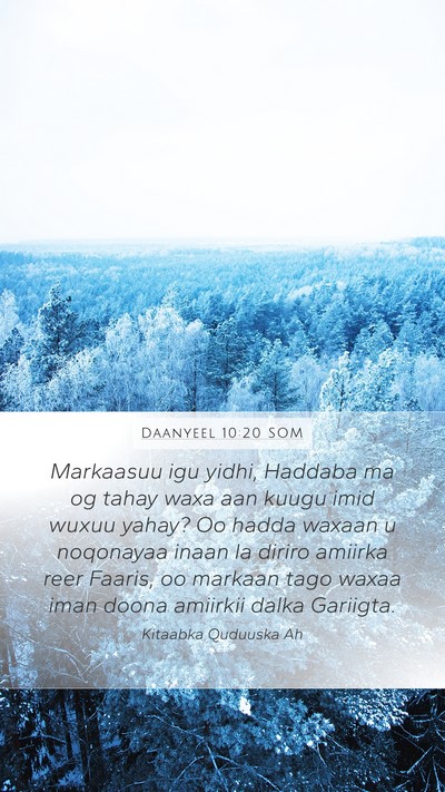 Daanyeel 10:20 SOM Bible Verse Image