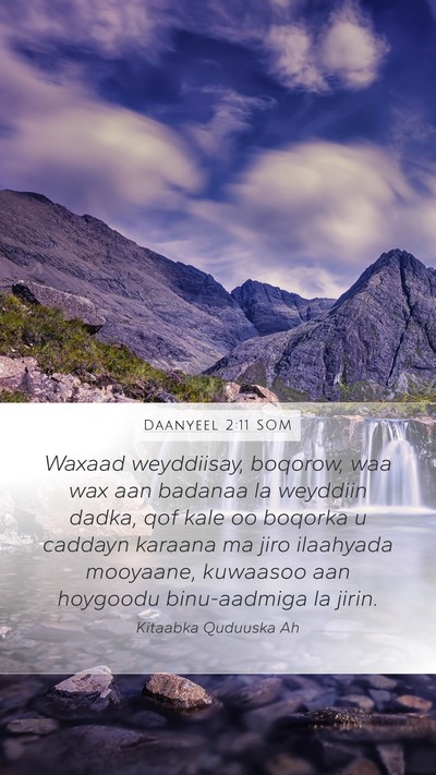 Daanyeel 2:11 SOM Bible Verse Image