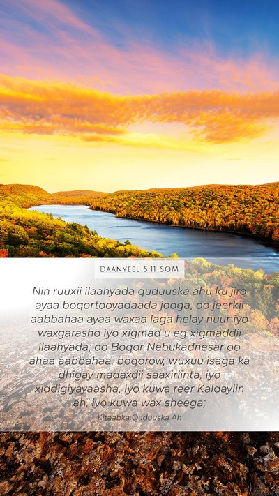 Daanyeel 5:11 SOM Bible Verse Image