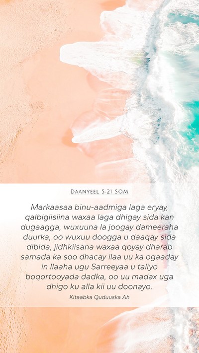 Daanyeel 5:21 SOM Bible Verse Image