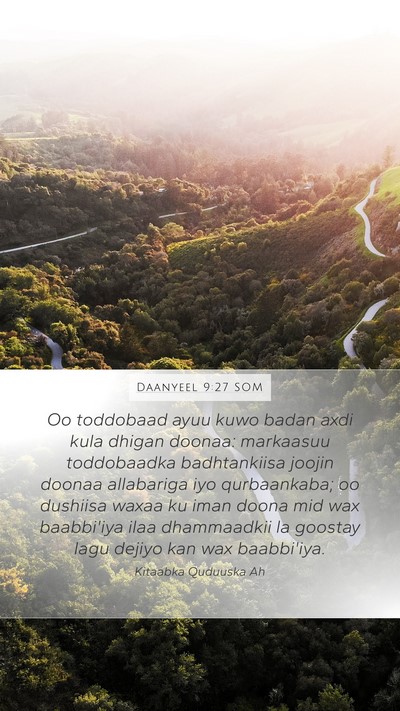 Daanyeel 9:27 SOM Bible Verse Image
