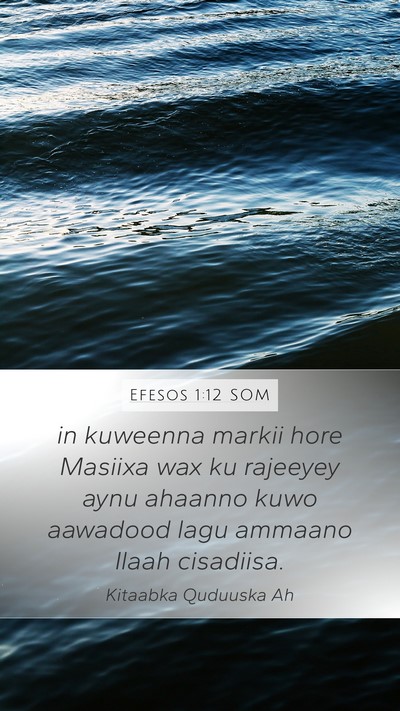 Efesos 1:12 SOM Bible Verse Image
