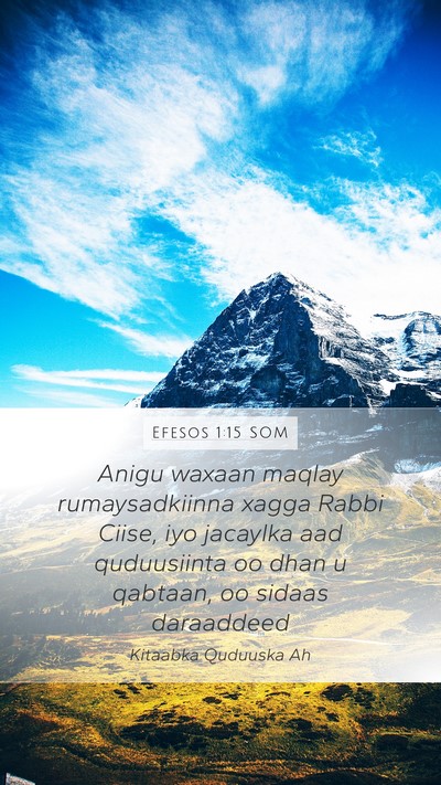 Efesos 1:15 SOM Bible Verse Image