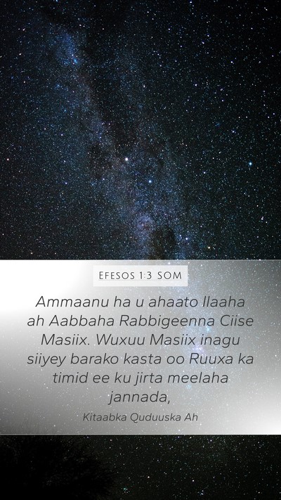 Efesos 1:3 SOM Bible Verse Image