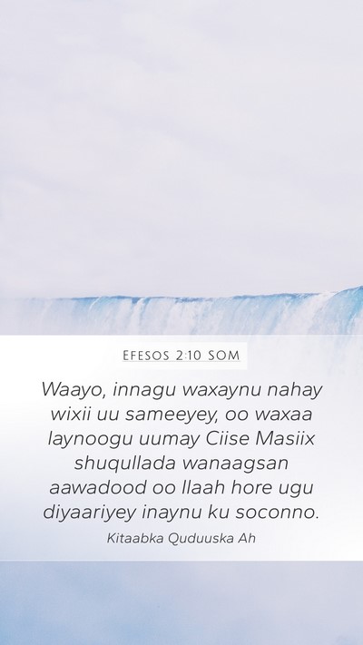 Efesos 2:10 SOM Bible Verse Image
