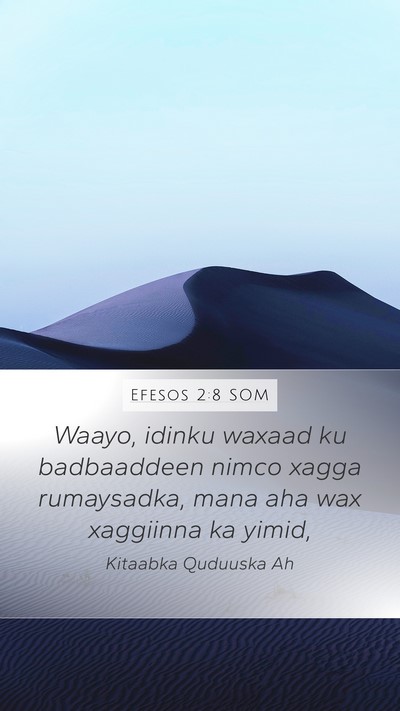 Efesos 2:8 SOM Bible Verse Image