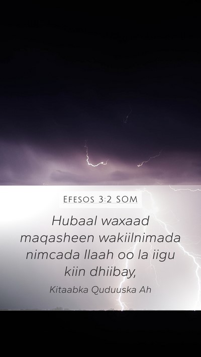 Efesos 3:2 SOM Bible Verse Image