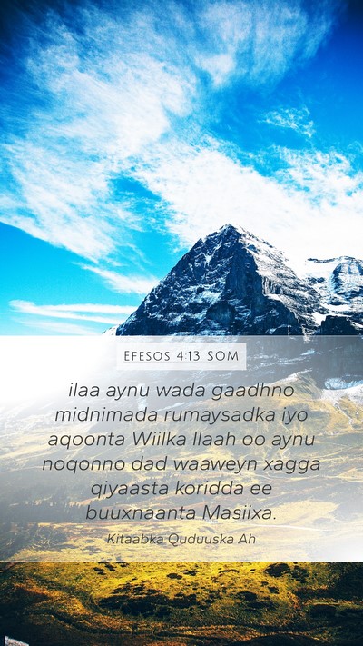 Efesos 4:13 SOM Bible Verse Image