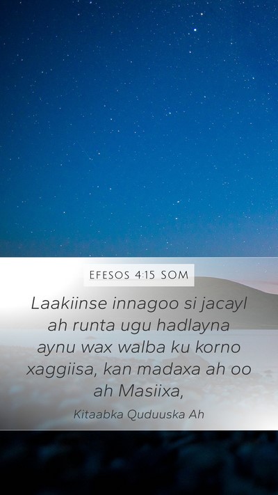 Efesos 4:15 SOM Bible Verse Image