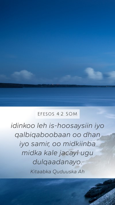 Efesos 4:2 SOM Bible Verse Image