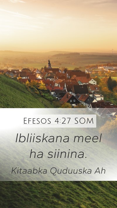 Efesos 4:27 SOM Bible Verse Image