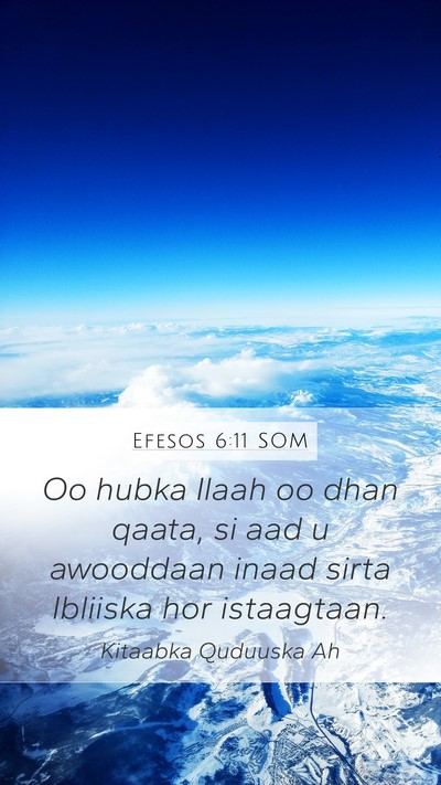 Efesos 6:11 SOM Bible Verse Image