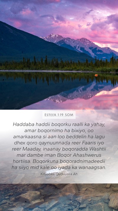 Esteer 1:19 SOM Bible Verse Image
