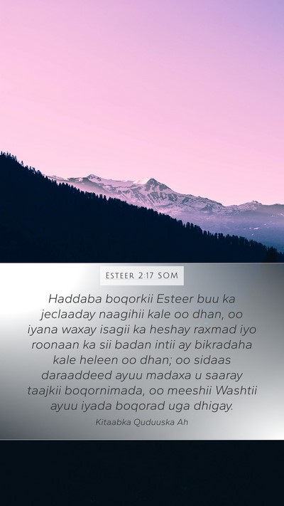 Esteer 2:17 SOM Bible Verse Image