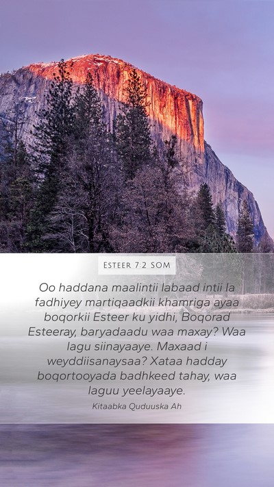 Esteer 7:2 SOM Bible Verse Image