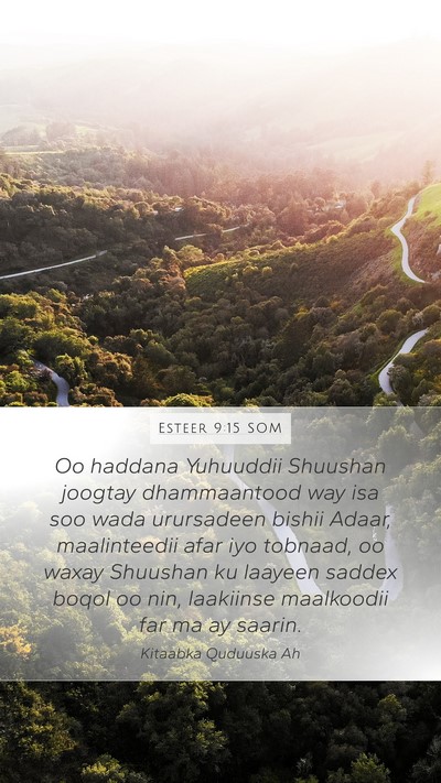 Esteer 9:15 SOM Bible Verse Image