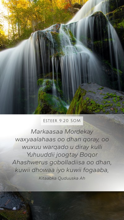 Esteer 9:20 SOM Bible Verse Image