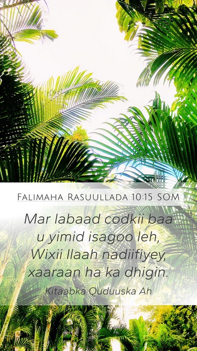 Falimaha Rasuullada 10:15 SOM Bible Verse Image