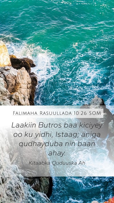 Falimaha Rasuullada 10:26 SOM Bible Verse Image