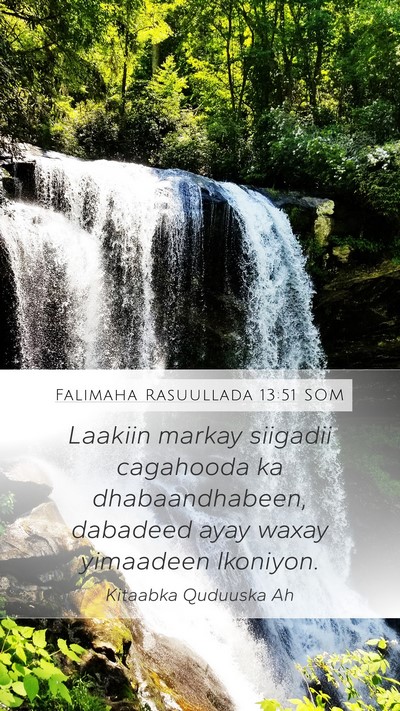 Falimaha Rasuullada 13:51 SOM Bible Verse Image