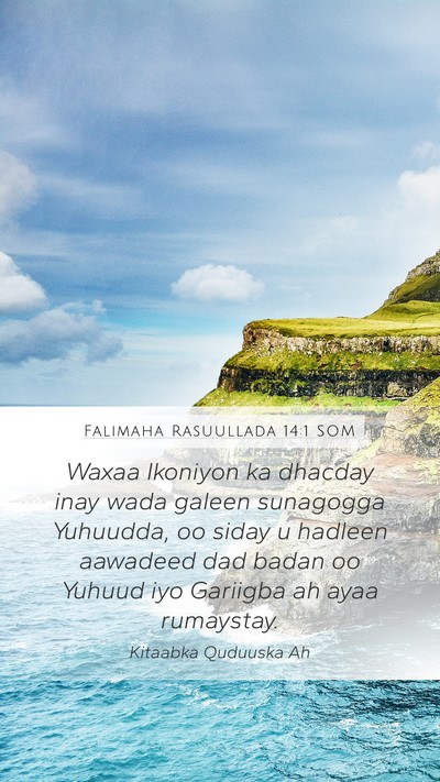 Falimaha Rasuullada 14:1 SOM Bible Verse Image