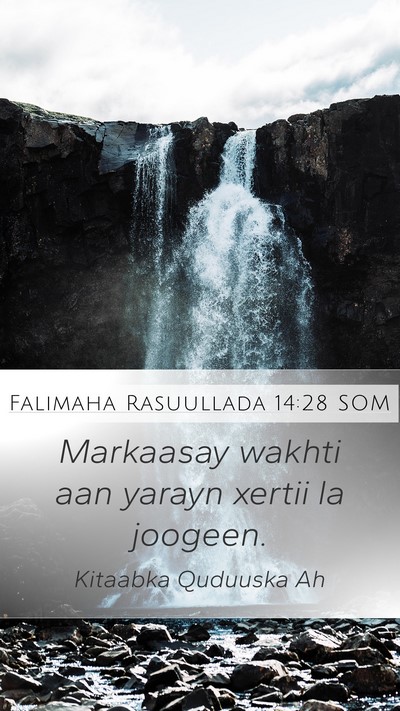 Falimaha Rasuullada 14:28 SOM Bible Verse Image