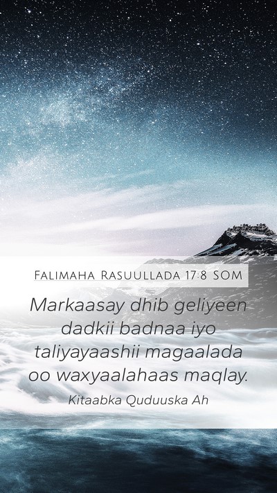 Falimaha Rasuullada 17:8 SOM Bible Verse Image
