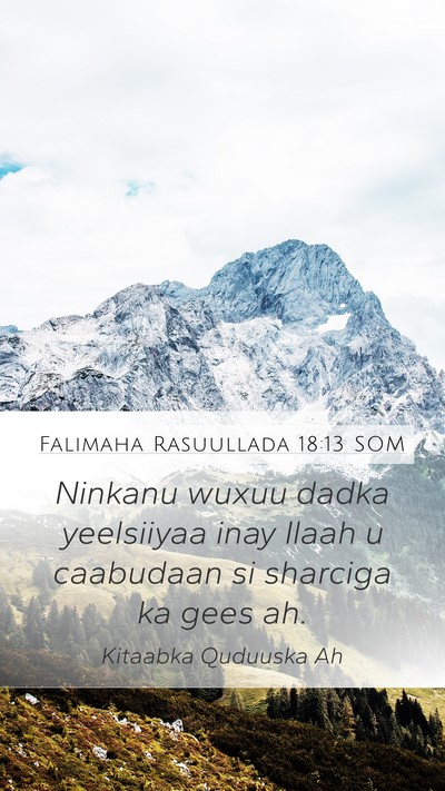 Falimaha Rasuullada 18:13 SOM Bible Verse Image