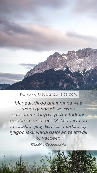 Falimaha Rasuullada 19:29 SOM Bible Verse Image