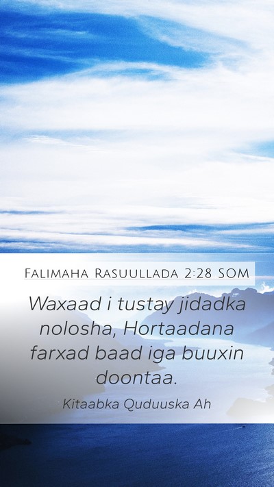 Falimaha Rasuullada 2:28 SOM Bible Verse Image