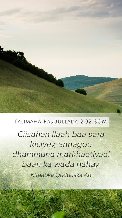 Falimaha Rasuullada 2:32 SOM Bible Verse Image
