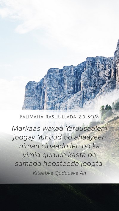 Falimaha Rasuullada 2:5 SOM Bible Verse Image