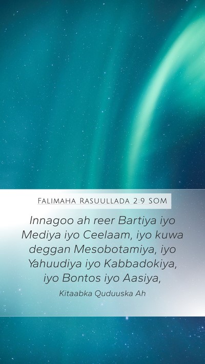 Falimaha Rasuullada 2:9 SOM Bible Verse Image