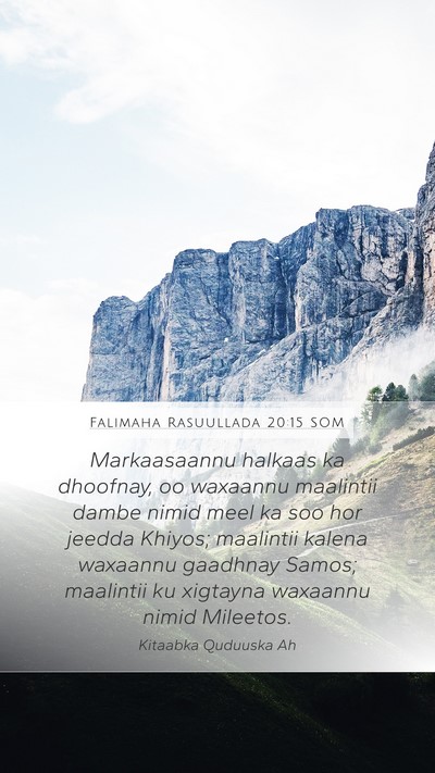 Falimaha Rasuullada 20:15 SOM Bible Verse Image