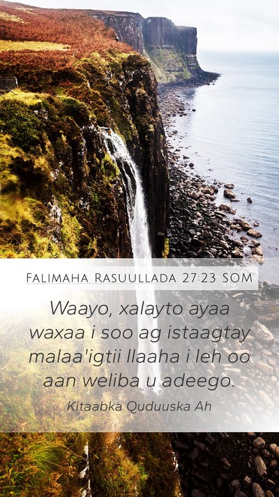 Falimaha Rasuullada 27:23 SOM Bible Verse Image