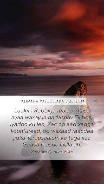 Falimaha Rasuullada 8:26 SOM Bible Verse Image