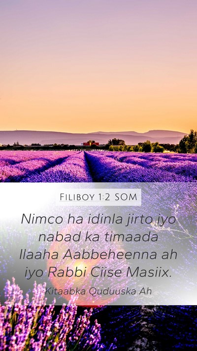 Filiboy 1:2 SOM Bible Verse Image