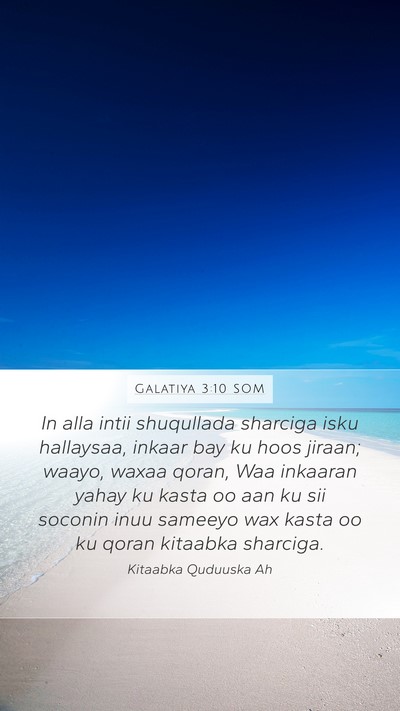 Galatiya 3:10 SOM Bible Verse Image
