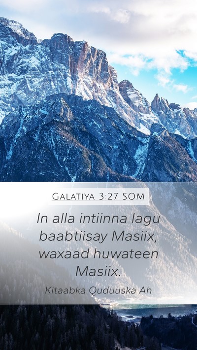 Galatiya 3:27 SOM Bible Verse Image