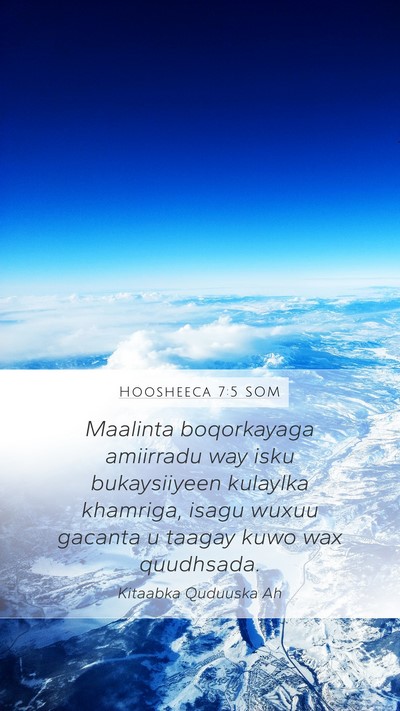 Hoosheeca 7:5 SOM Bible Verse Image
