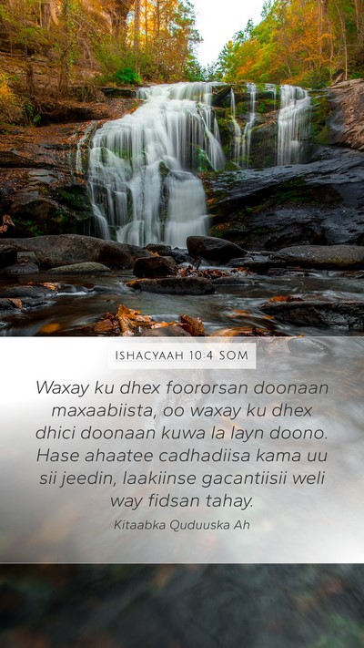 Ishacyaah 10:4 SOM Bible Verse Image