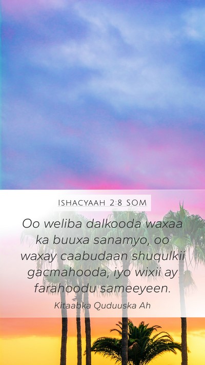 Ishacyaah 2:8 SOM Bible Verse Image