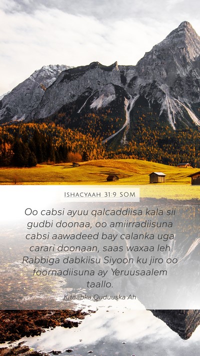Ishacyaah 31:9 SOM Bible Verse Image