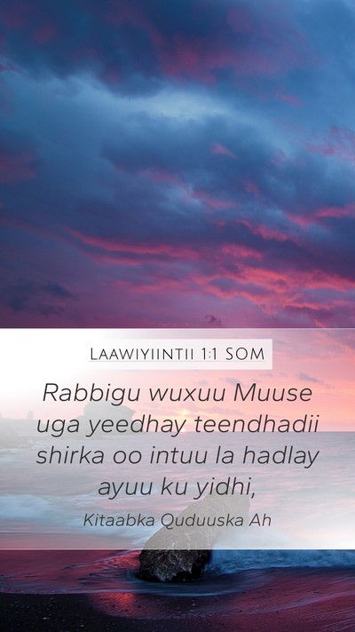 Laawiyiintii 1:1 SOM Bible Verse Image