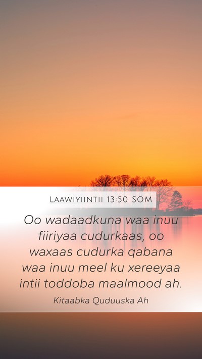 Laawiyiintii 13:50 SOM Bible Verse Image