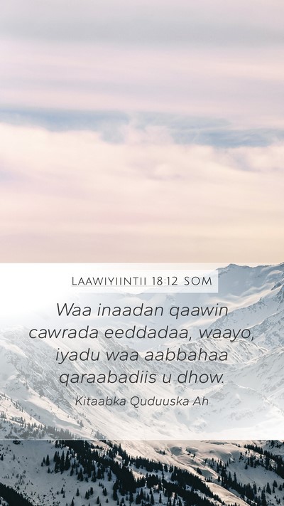 Laawiyiintii 18:12 SOM Bible Verse Image