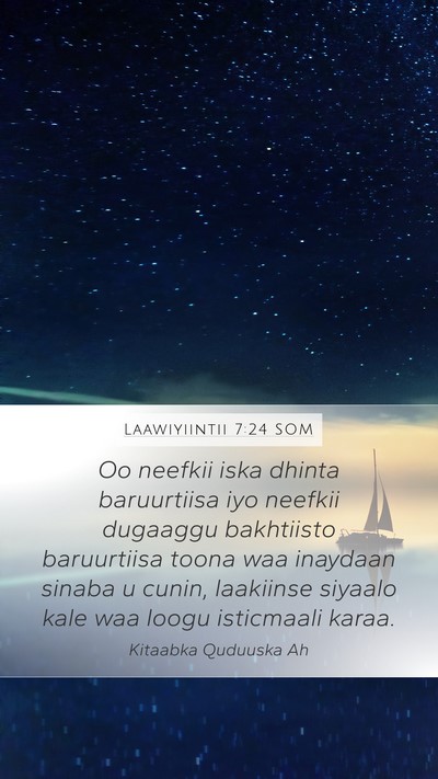 Laawiyiintii 7:24 SOM Bible Verse Image