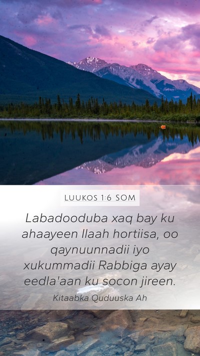 Luukos 1:6 SOM Bible Verse Image